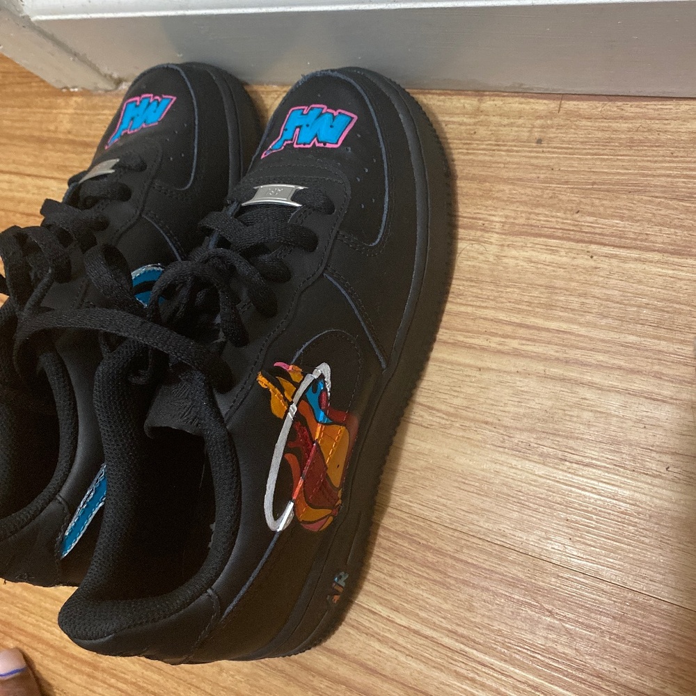 Custom Miami heat 6y black forces